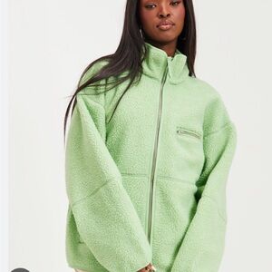 SAMSOE Green Fleece Jacket